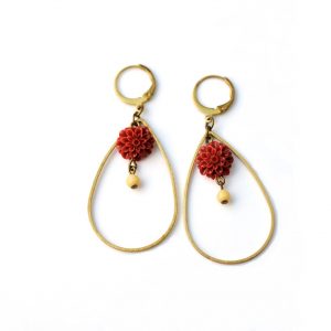 Boucles d’oreilles Coccinea