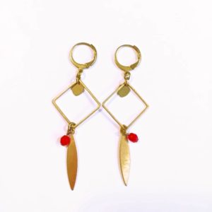 Boucles d’oreilles pendantes Cupidon