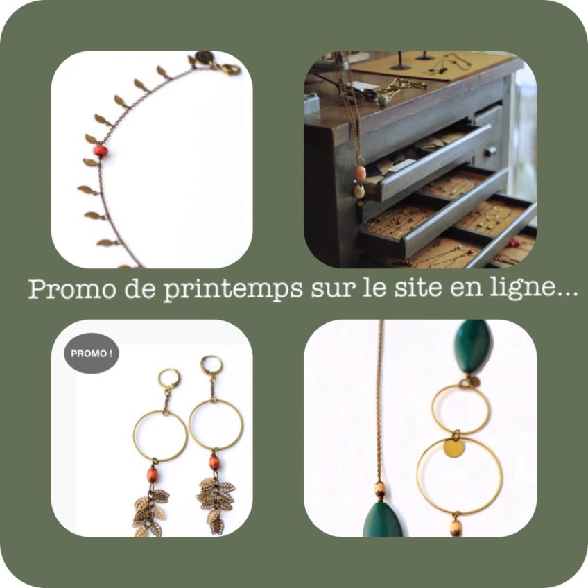 Promo de printemps sur le site en ligne et bientôt quelques nouveautés…